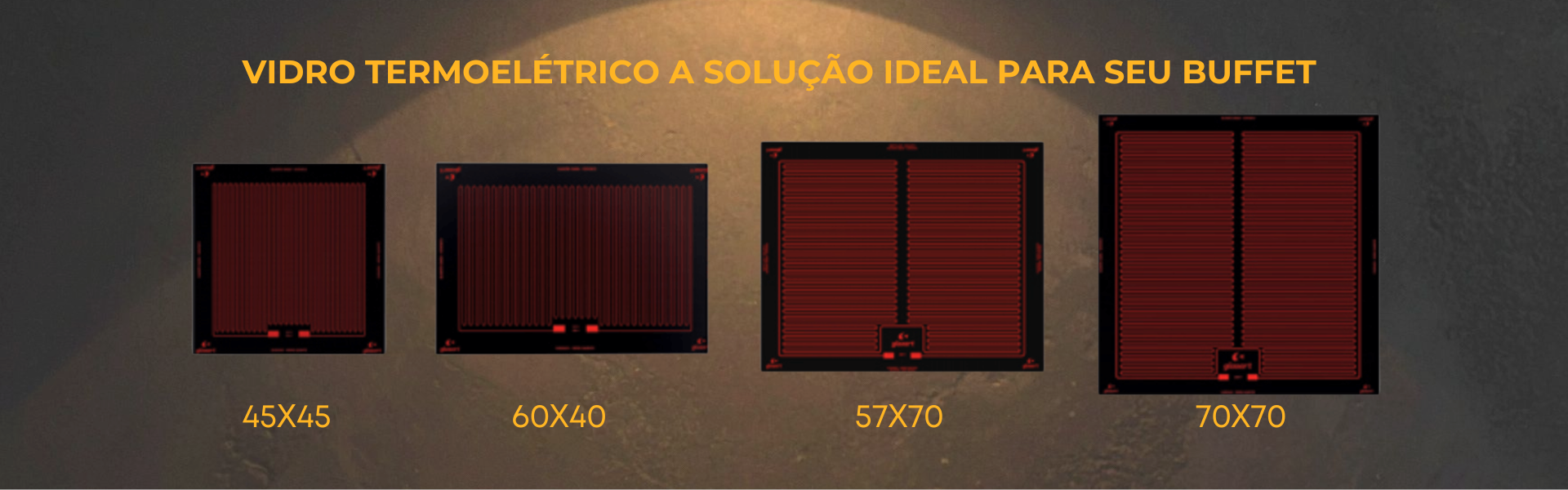 Vidro Termoelétrico Glasart: Tecnologia e Sofisticação para seu Buffet.