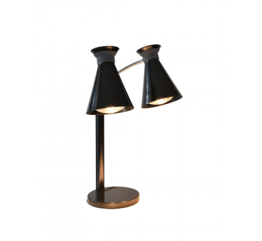 Luminária Aquecedora Glasart Double Spot Black - Presto Equipamentos