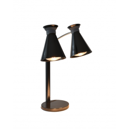 Luminária Aquecedora Glasart Double Spot Black