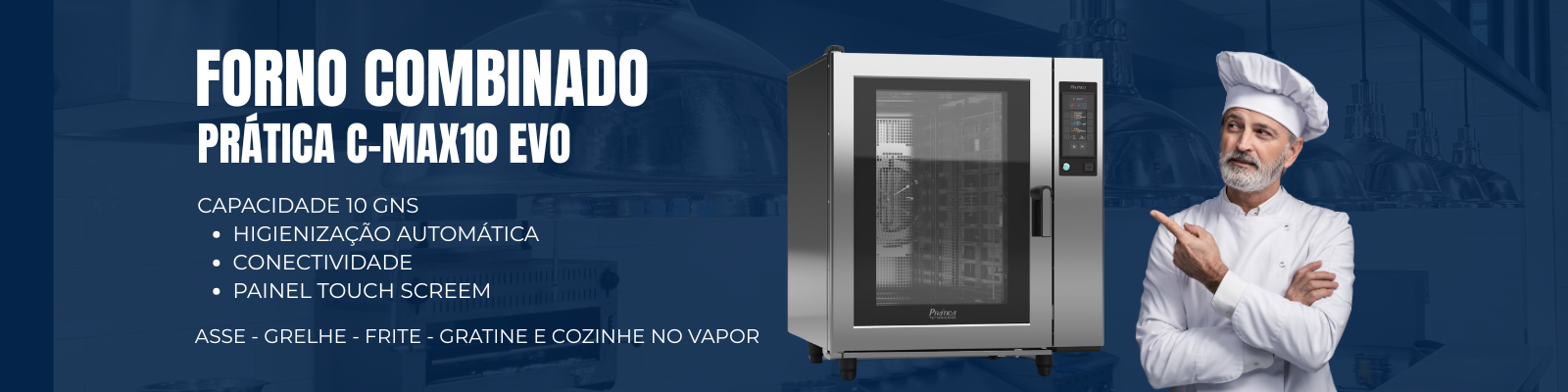 Forno Combinado C-MAX 10 EVO